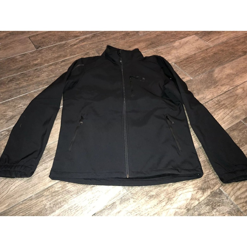 Camel Black Soft Shell Jacket Black Mens Size Small Full Zip